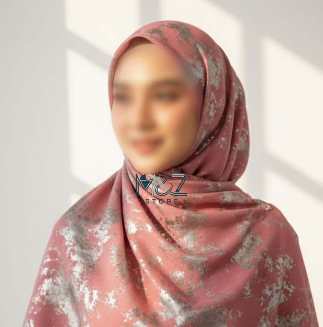 Georgette Hijab with Tie die Shimmer| Soft & Lightweight | Casual & Formal Wear Hijab for Women 2