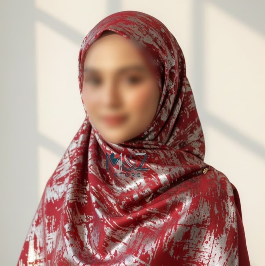 Georgette Hijab with Tie die Shimmer| Soft & Lightweight | Casual & Formal Wear Hijab for Women 3