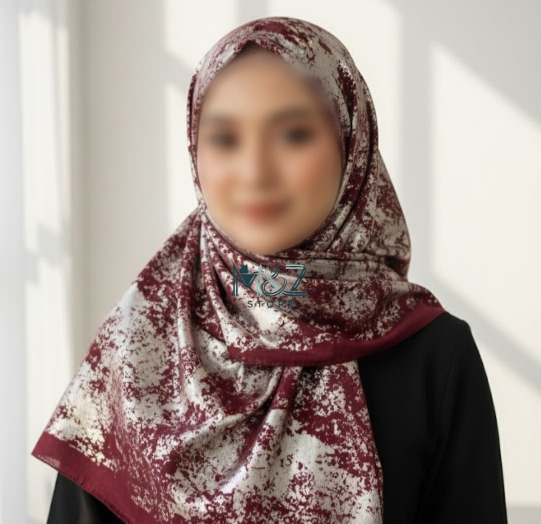 Georgette Hijab with Tie die Shimmer| Soft & Lightweight | Casual & Formal Wear Hijab for Women 5