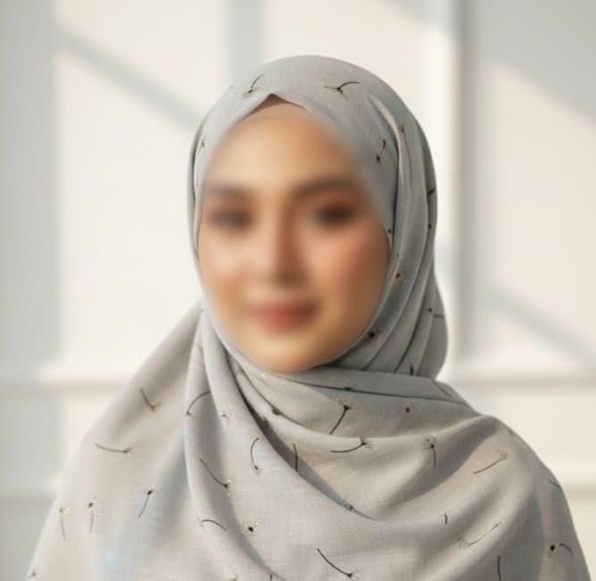 Premium Lawn Hijab with Elegant Block Print – Soft, Breathable & Versatile 23