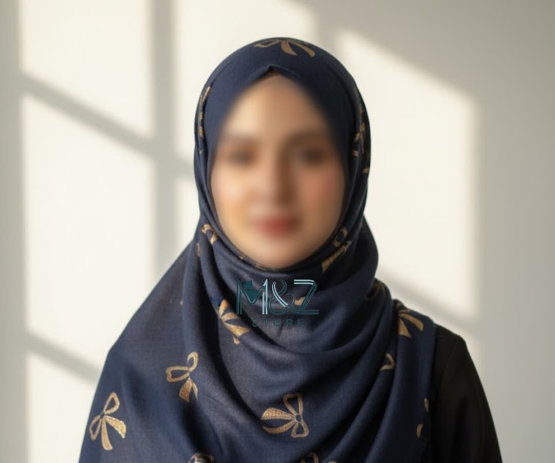 Premium Lawn Hijab with Elegant Block Print – Soft, Breathable & Versatile 28