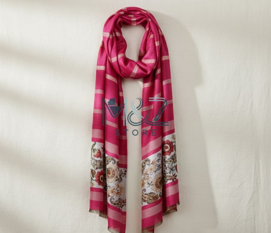 Premium Lawn Digital Print Hijab – Soft, Lightweight & Casual Wear 1