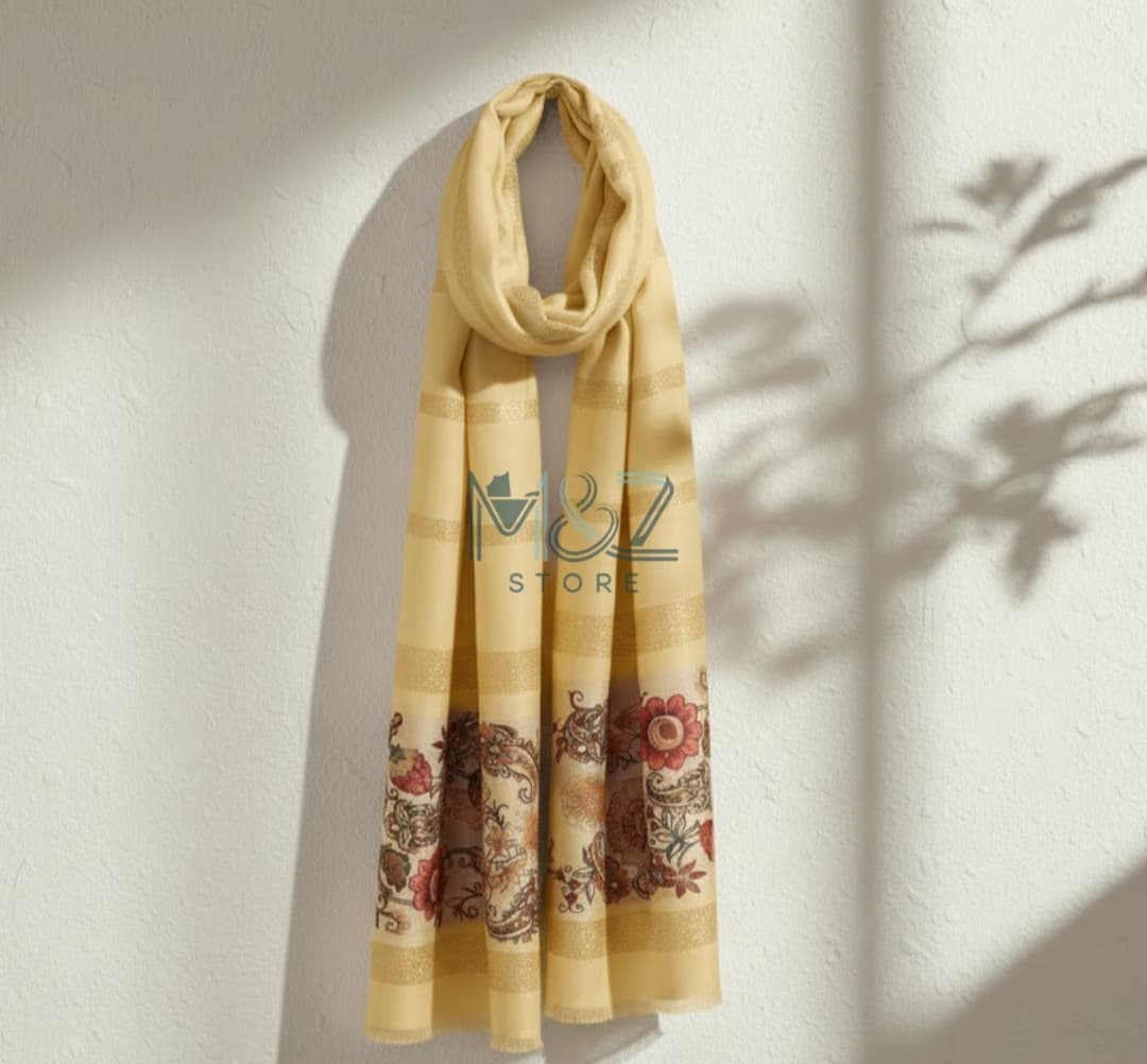 Premium Lawn Digital Print Hijab – Soft, Lightweight & Casual Wear 5