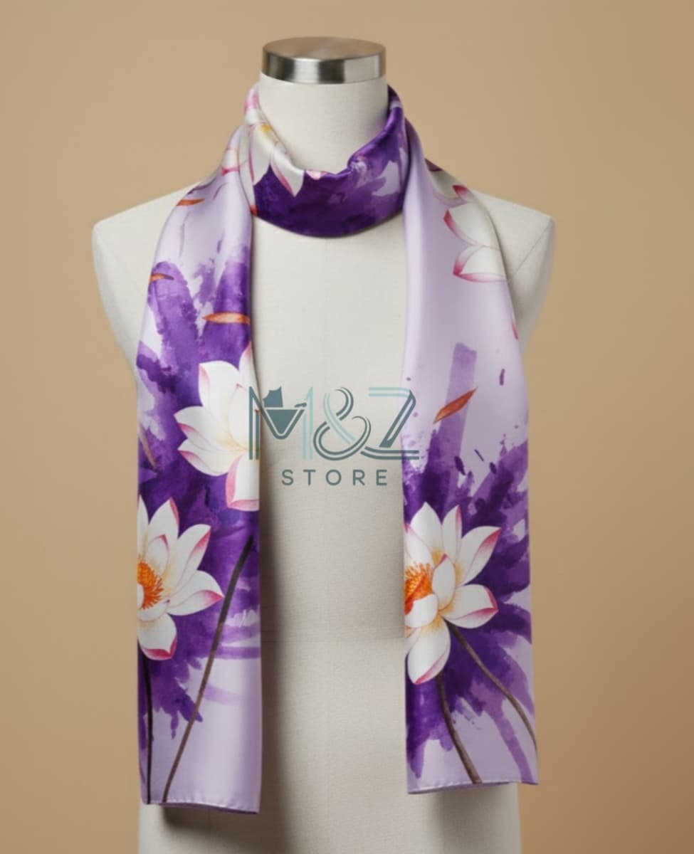  Premium Silk Printed Hijab Stoller Soft, Lightweight & Everyday Casual Wear 8