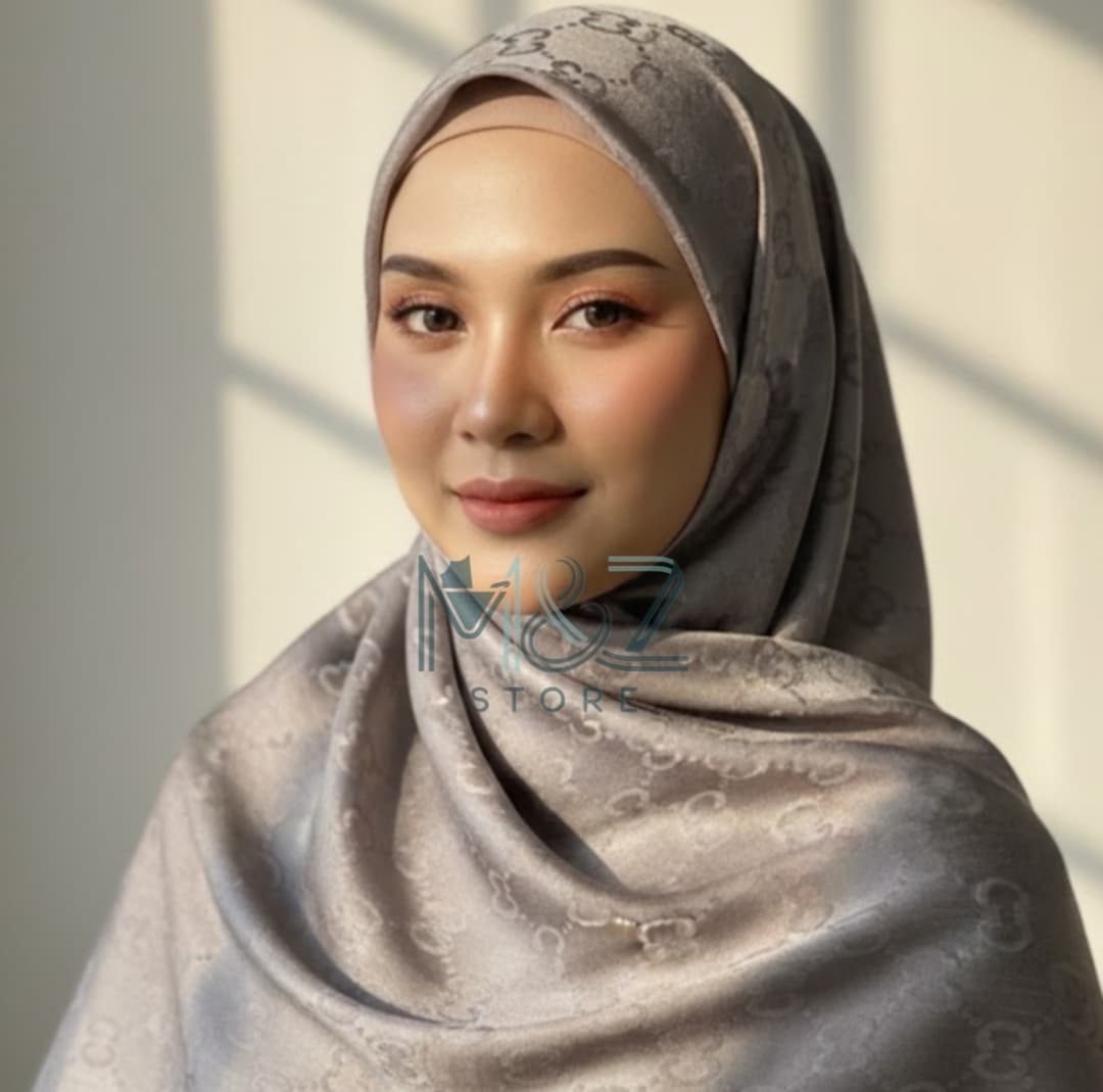 Premium Silk Self Hijab – Gucci Style Self Texture | Soft & Elegant | Casual & Party Wear   1