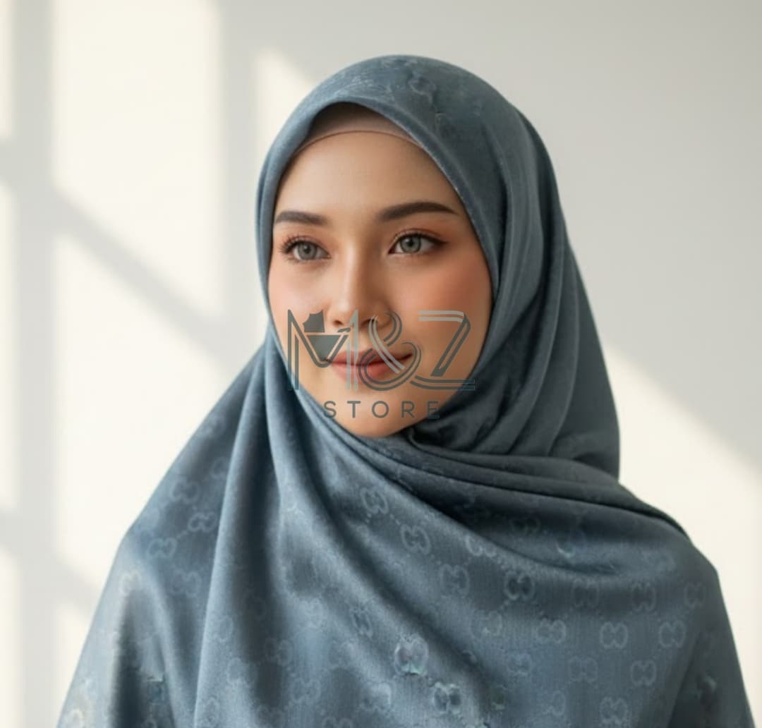 Premium Silk Self Hijab – Gucci Style Self Texture | Soft & Elegant | Casual & Party Wear  7