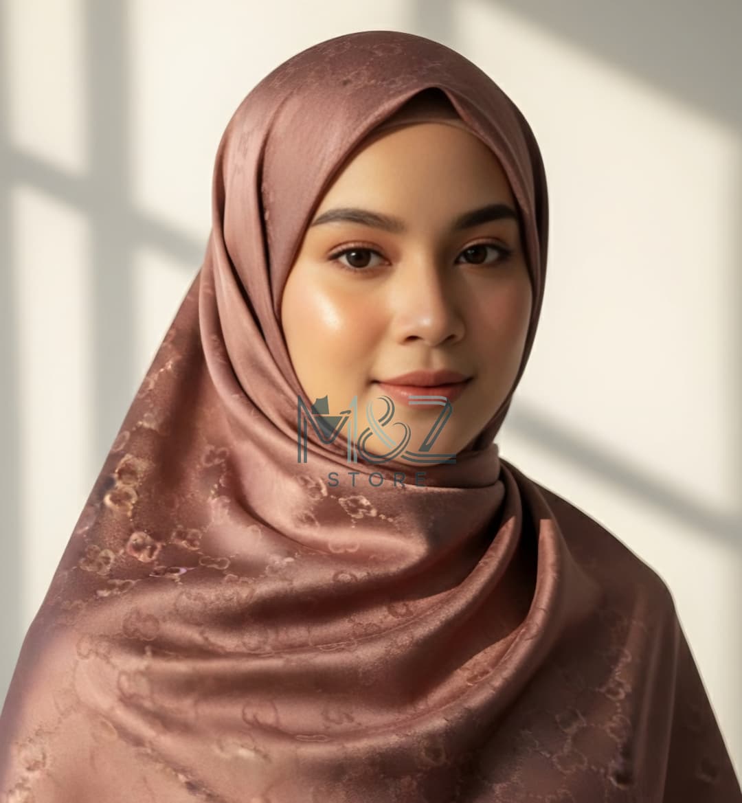 Premium Silk Self Hijab – Gucci Style Self Texture | Soft & Elegant | Casual & Party Wear   15