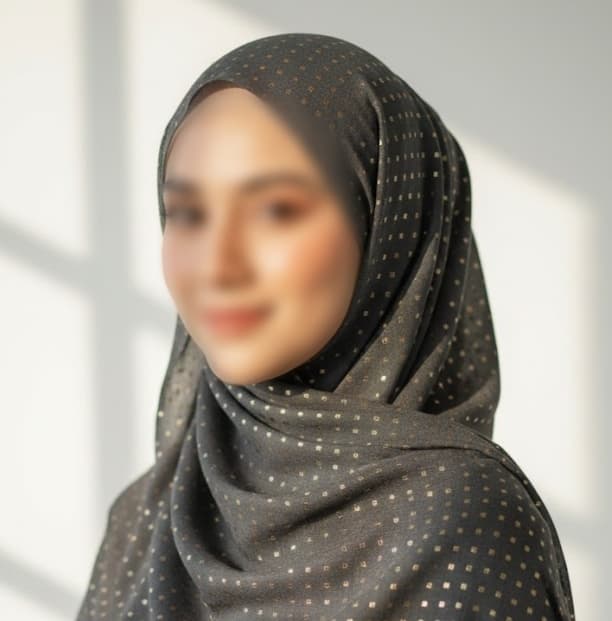 Premium Lawn Hijab with Gold Diamond | Soft & Lightweight | Casual & Formal Wear Hijab for Women Grey Color