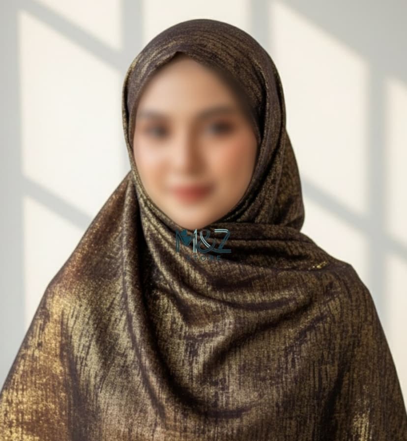 Lawn Hijab with Gold Shimmer| Soft & Lightweight | Casual & Formal Wear Hijab for Women 4