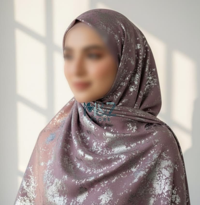 Georgette Hijab with Tie die Shimmer| Soft & Lightweight | Casual & Formal Wear Hijab for Women 4