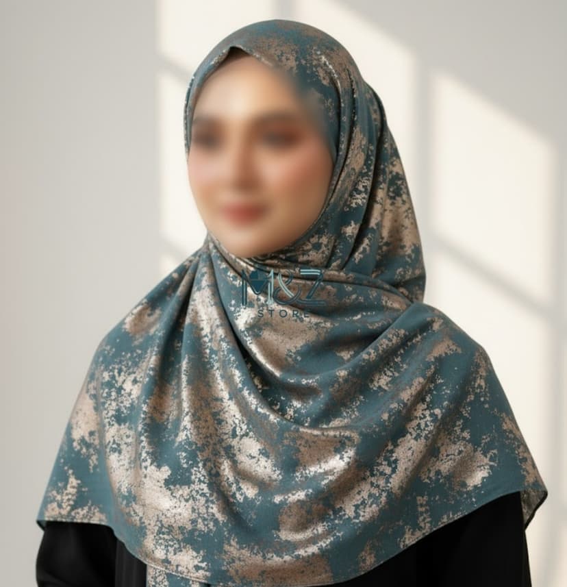 Georgette Hijab with Tie die Shimmer| Soft & Lightweight | Casual & Formal Wear Hijab for Women 7