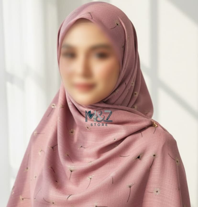 Premium Lawn Hijab with Elegant Block Print – Soft, Breathable & Versatile 7