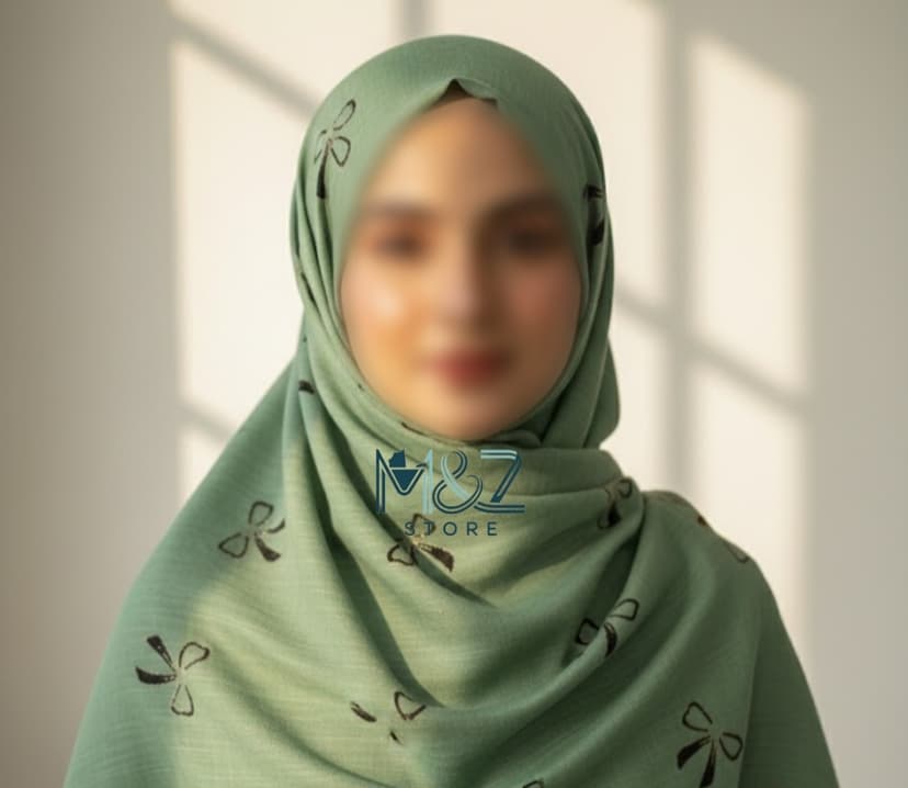 Premium Lawn Hijab with Elegant Block Print – Soft, Breathable & Versatile 32