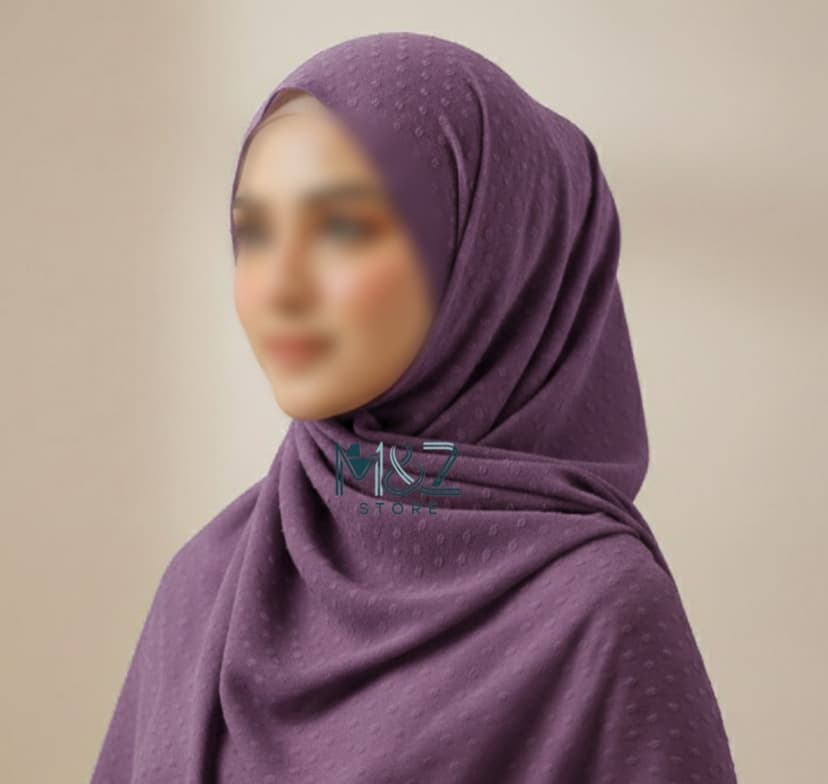 Premium Georgette Dot Hijab – Soft, Lightweight & Elegant | Casual & Formal Wear 2