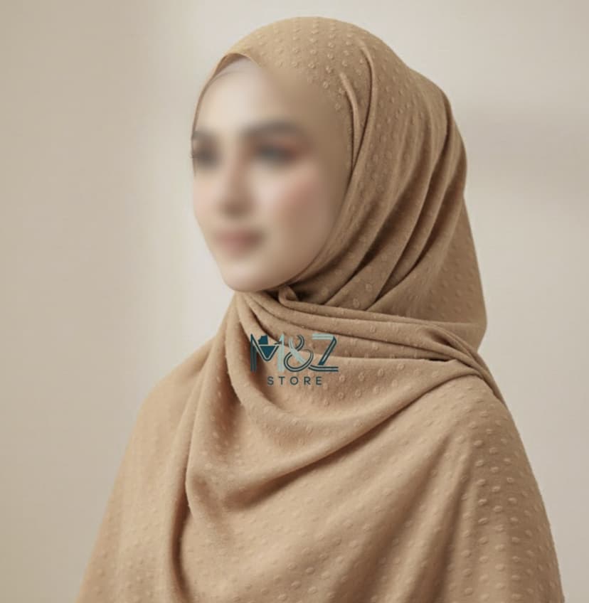 Premium Georgette Dot Hijab – Soft, Lightweight & Elegant | Casual & Formal Wear 4