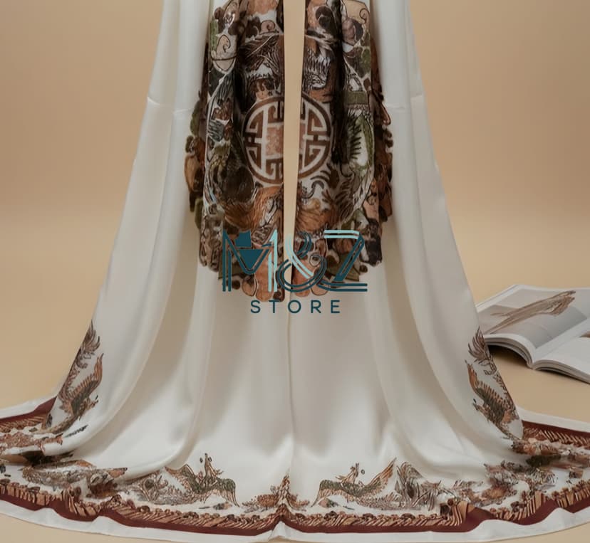 Premium Silk Printed Hijab Stoller Soft, Lightweight & Everyday Casual Wear 1