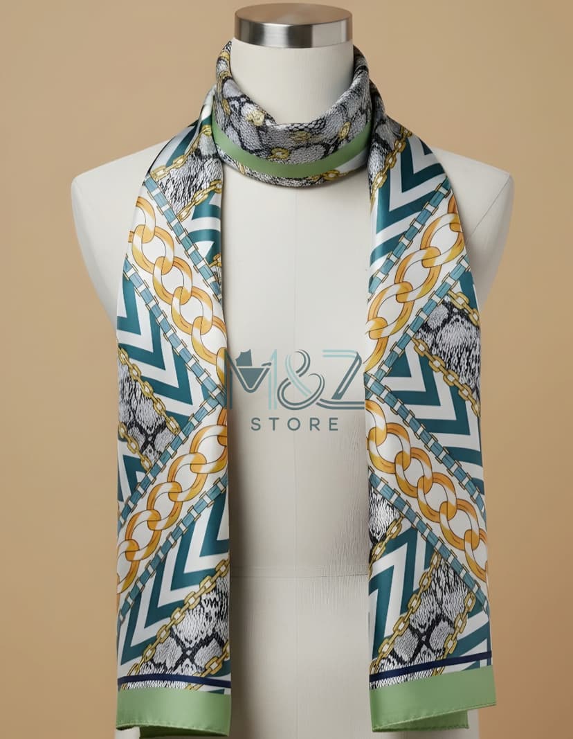 Premium Silk Printed Hijab Stoller Soft, Lightweight & Everyday Casual Wear 6