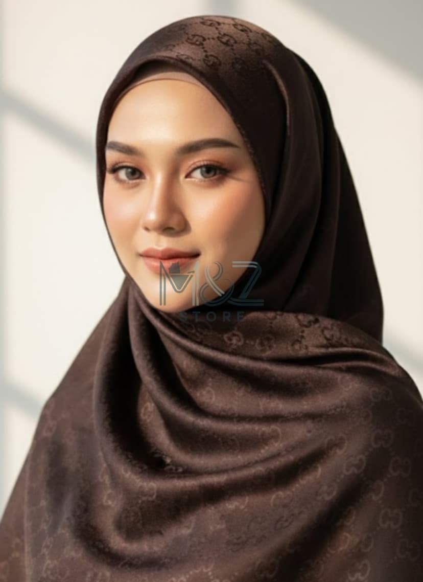Premium Silk Self Hijab – Gucci Style Self Texture | Soft & Elegant | Casual & Party Wear 9