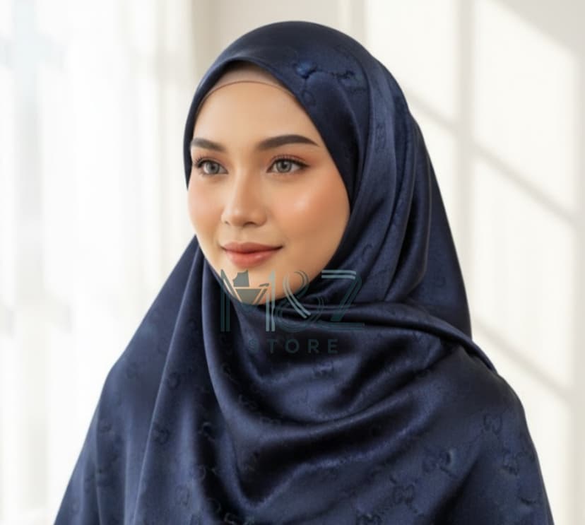 Premium Silk Self Hijab – Gucci Style Self Texture | Soft & Elegant | Casual & Party Wear 14