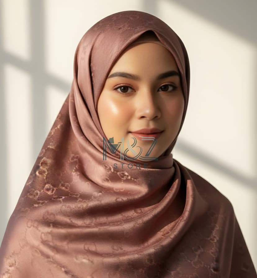 Premium Silk Self Hijab – Gucci Style Self Texture | Soft & Elegant | Casual & Party Wear 15