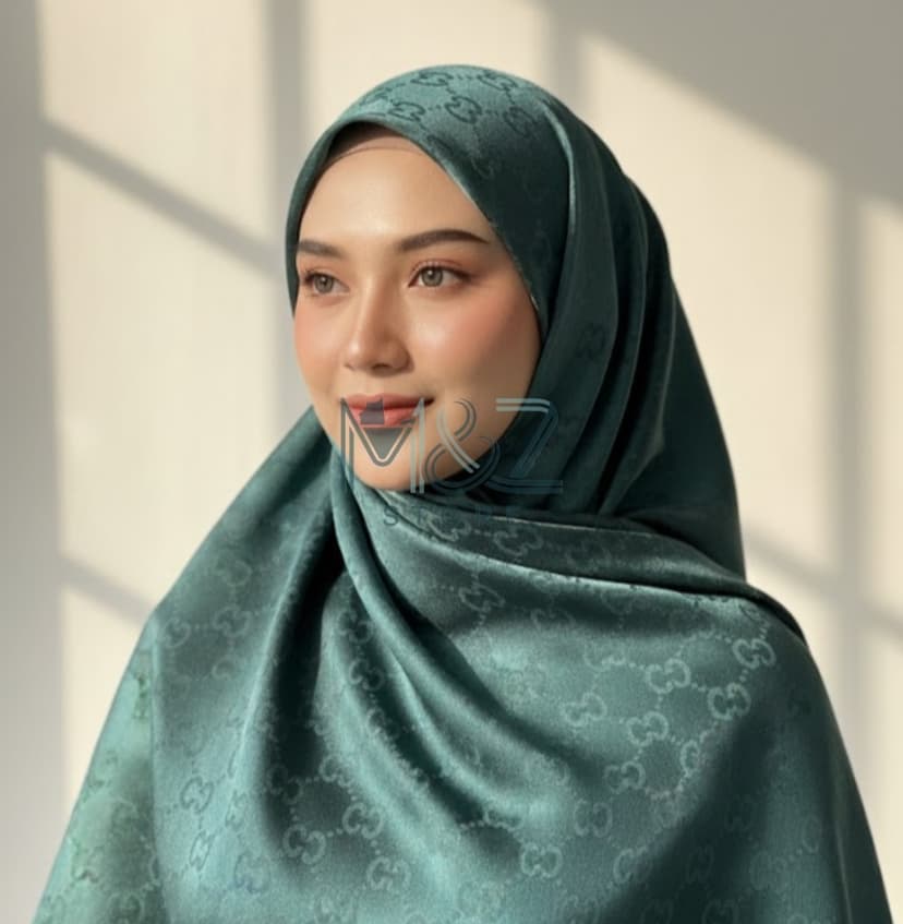 Premium Silk Self Hijab – Gucci Style Self Texture | Soft & Elegant | Casual & Party Wear 17