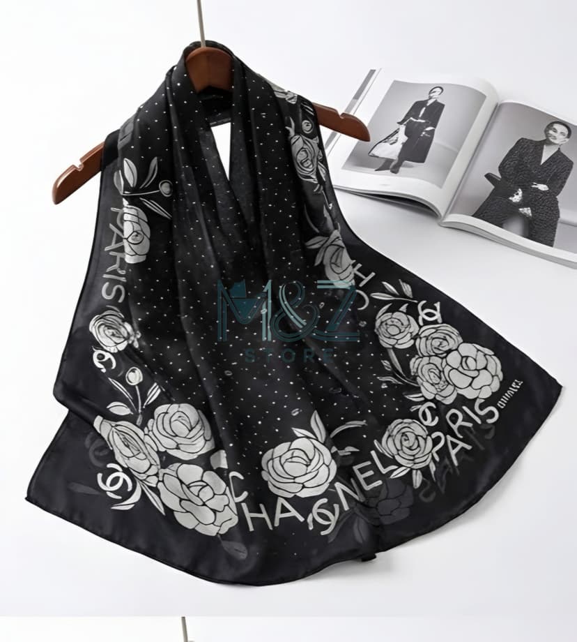 Premium Silk Printed Hijab Stoller Soft, Lightweight & Everyday Casual Wear 6