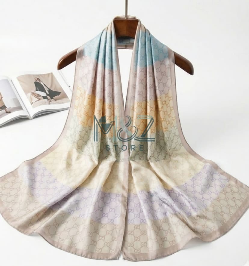 Premium Silk Printed Hijab Stoller Soft, Lightweight & Everyday Casual Wear 8