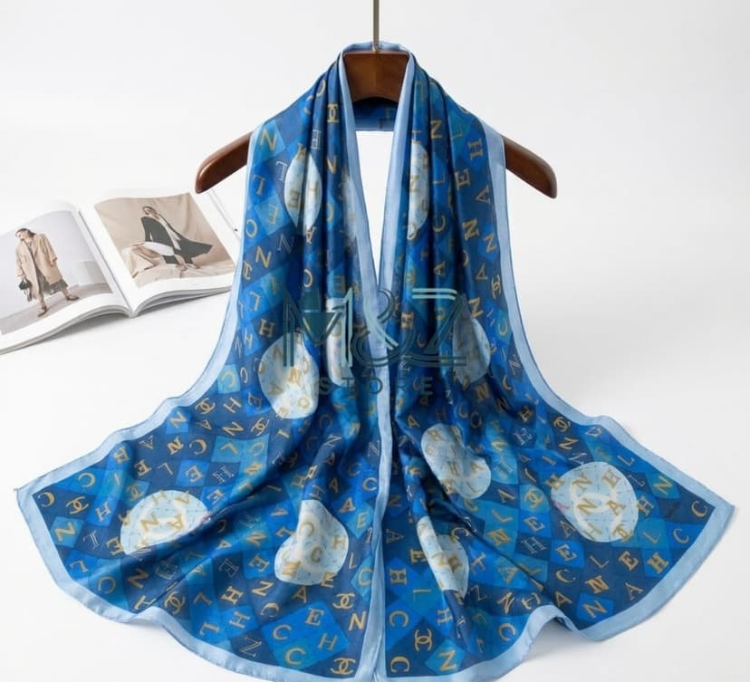 Premium Silk Printed Hijab Stoller Soft, Lightweight & Everyday Casual Wear 10