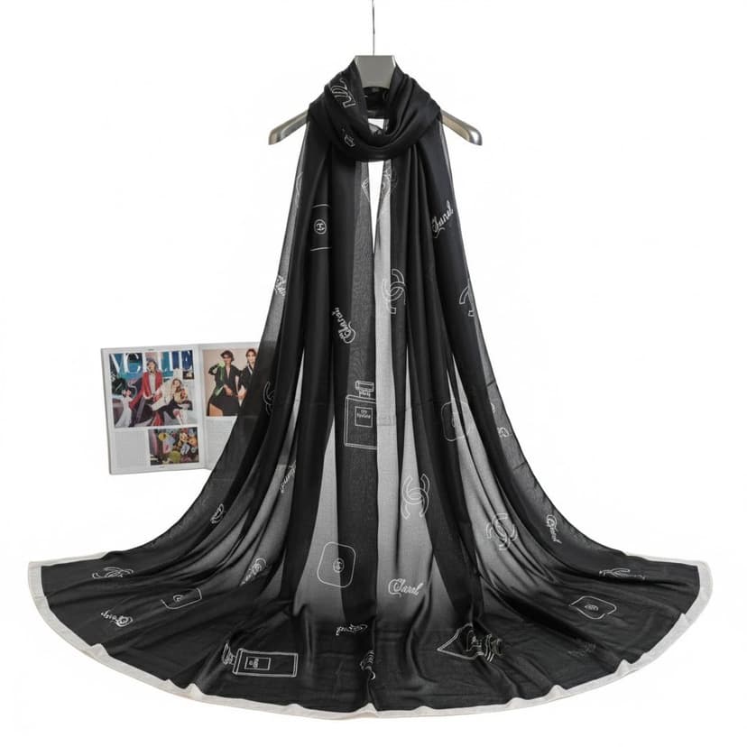 Premium Silk Printed Hijab Stoller Soft, Lightweight & Everyday Casual Wear 25