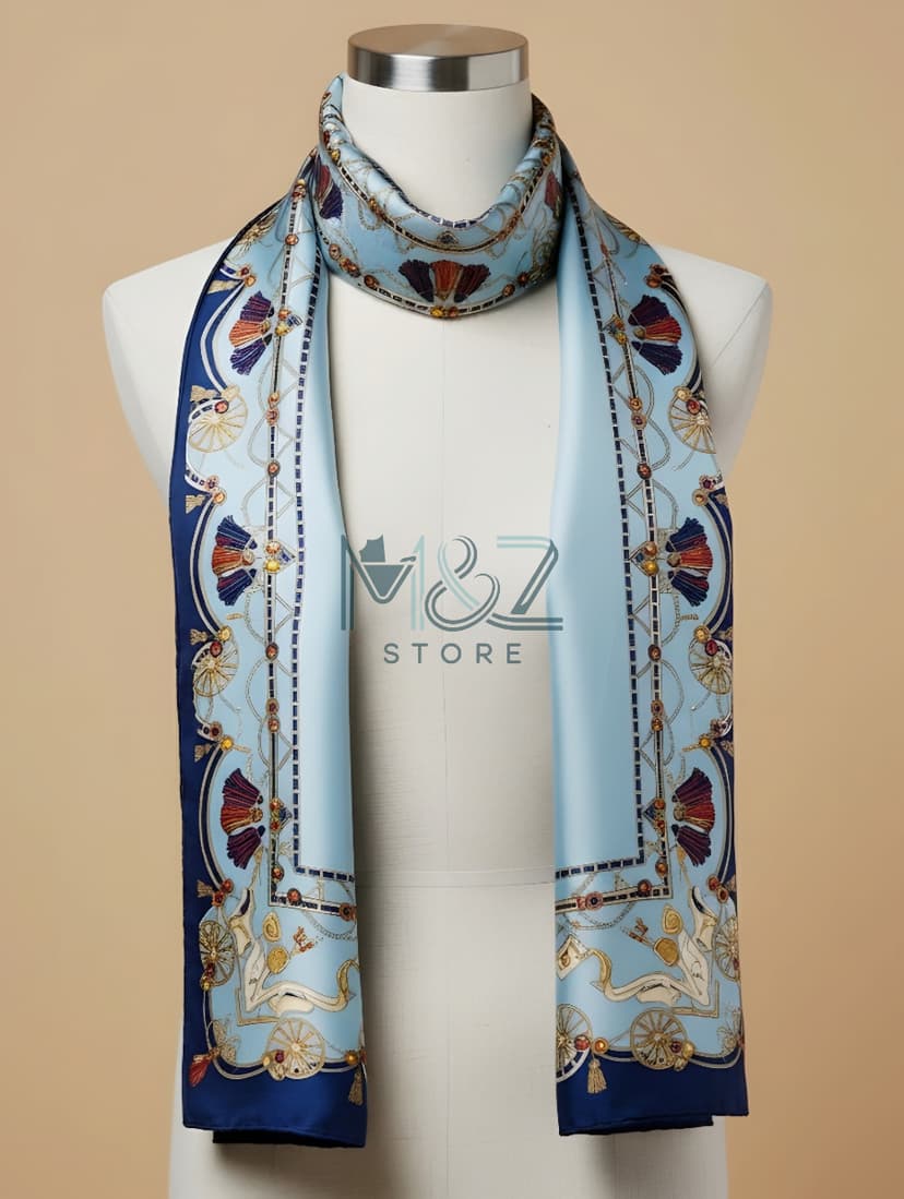 Premium Silk Printed Hijab Stoller Soft, Lightweight & Everyday Casual Wear 28